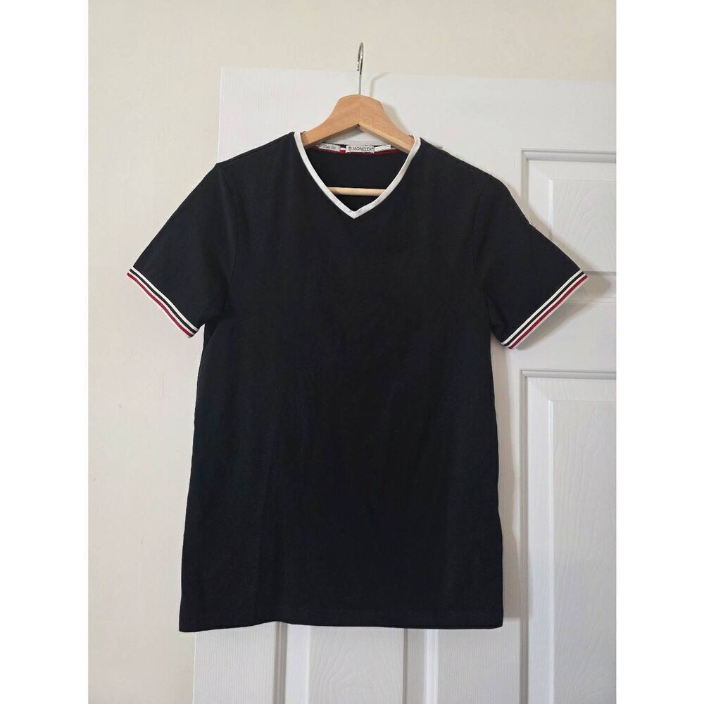 Moncler Black Slim-fit T Shirt S